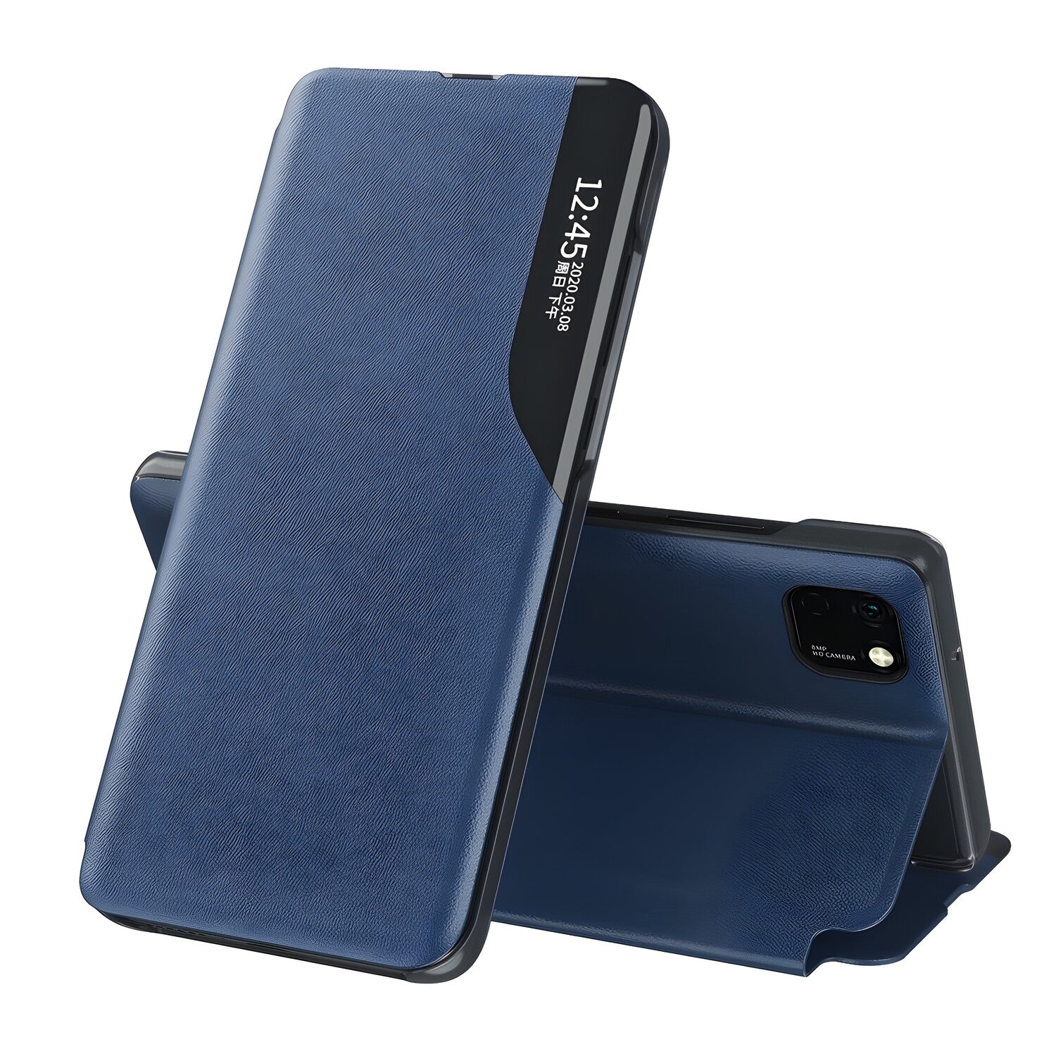 Elegantna knjižna futrola View Case za Huawei Y6P/Honor 9A - Plava KP11257