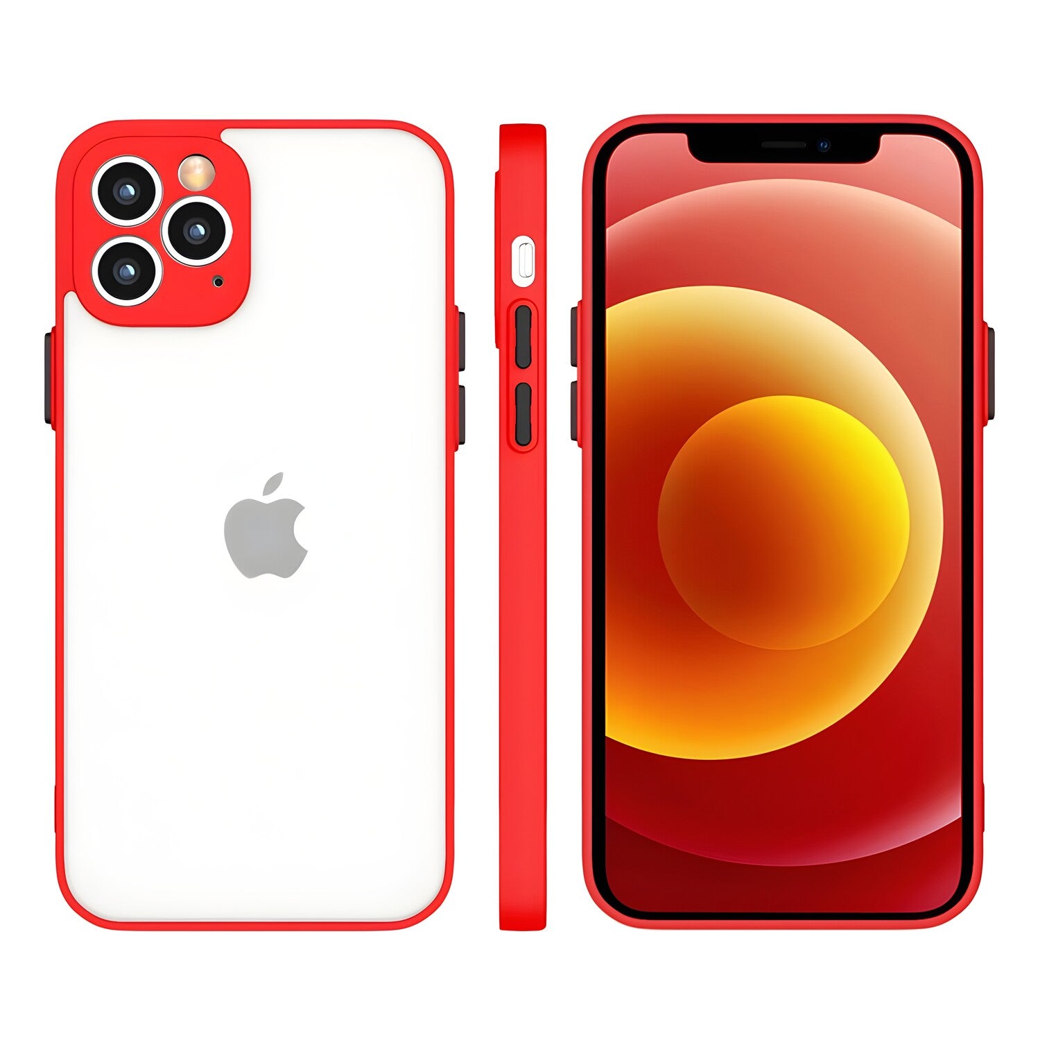 Silikonska fleksibilna futrola Milky Case za Apple iPhone 12 Pro Max - Crvena KP11772