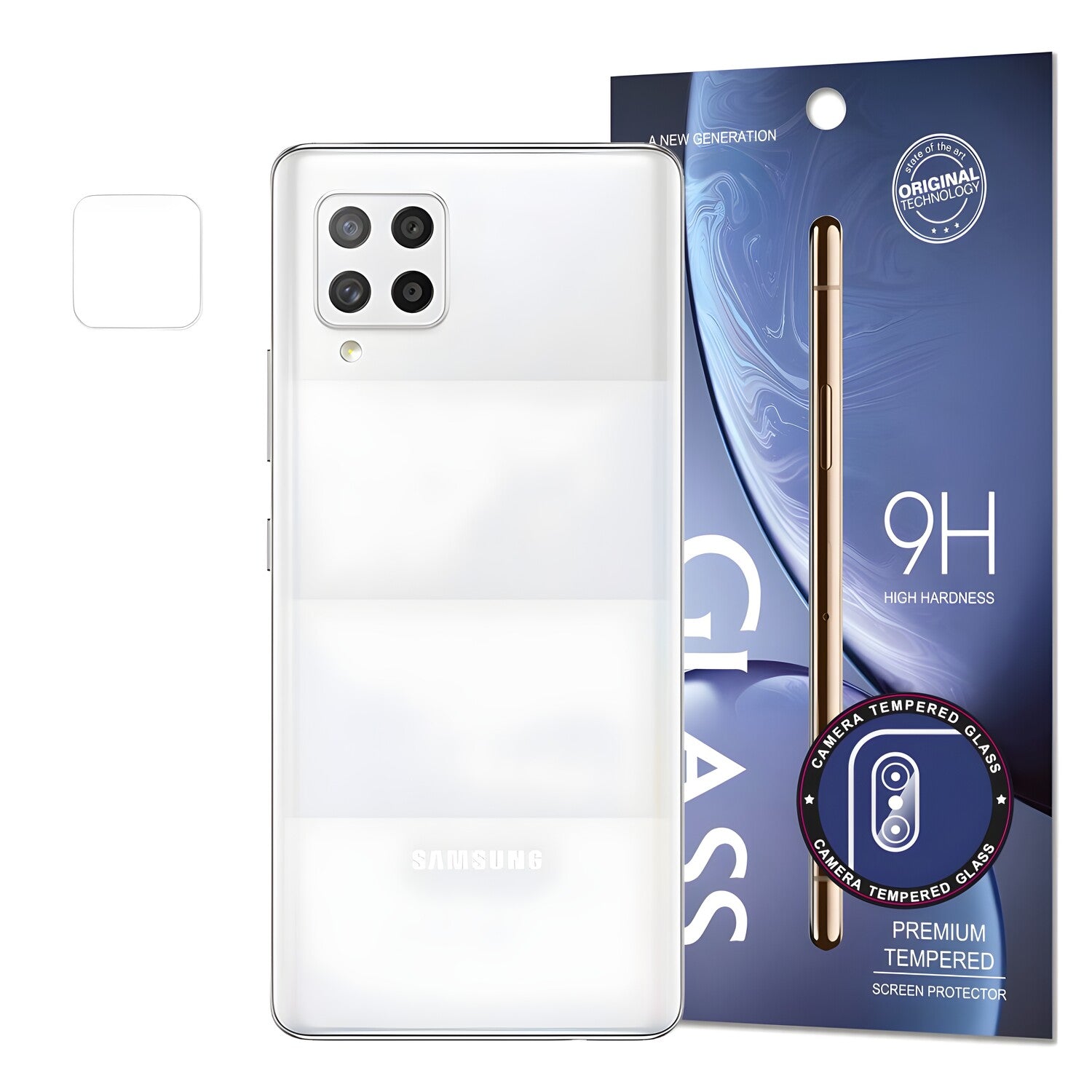 Zaštitno staklo za kameru 9H za Samsung Galaxy A42 5G/Galaxy A12/Galaxy M12/Galaxy F12 - Prozirna KP12269