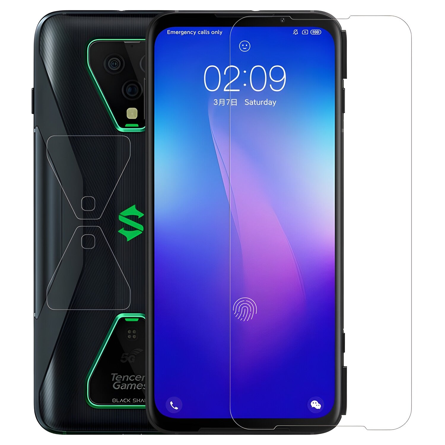 Nillkin Kaljeno staklo 2.5D za Xiaomi Black Shark 3 Pro - Prozirna KP13850