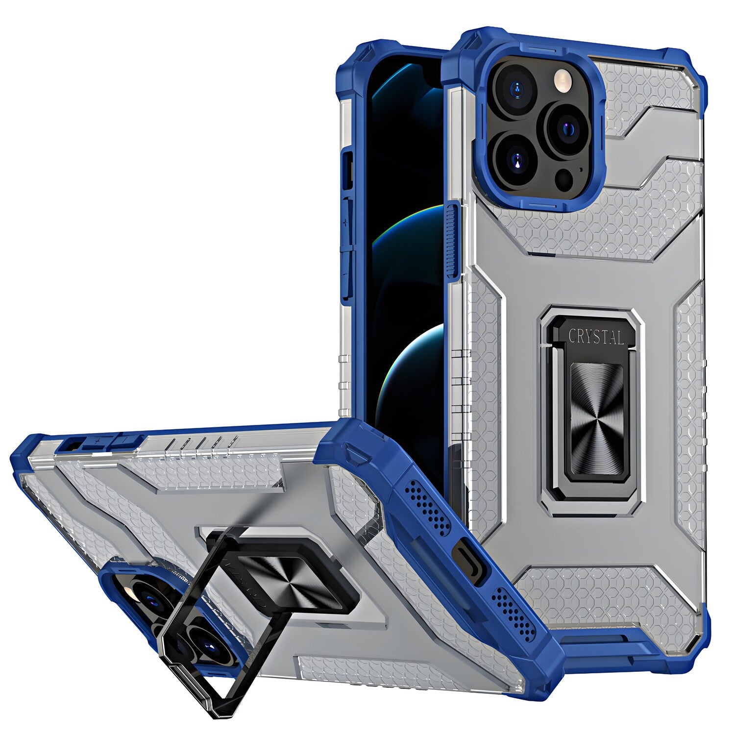 Futrola Crystal Ring Case za Apple iPhone 13 Pro - Plava KP13884