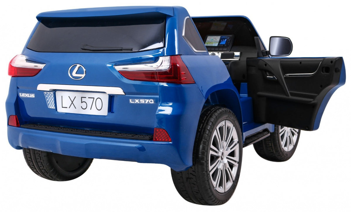 Licencirani auto na akumulator Lexus LX570 4x4 - dvosjed - plavi/lakirani