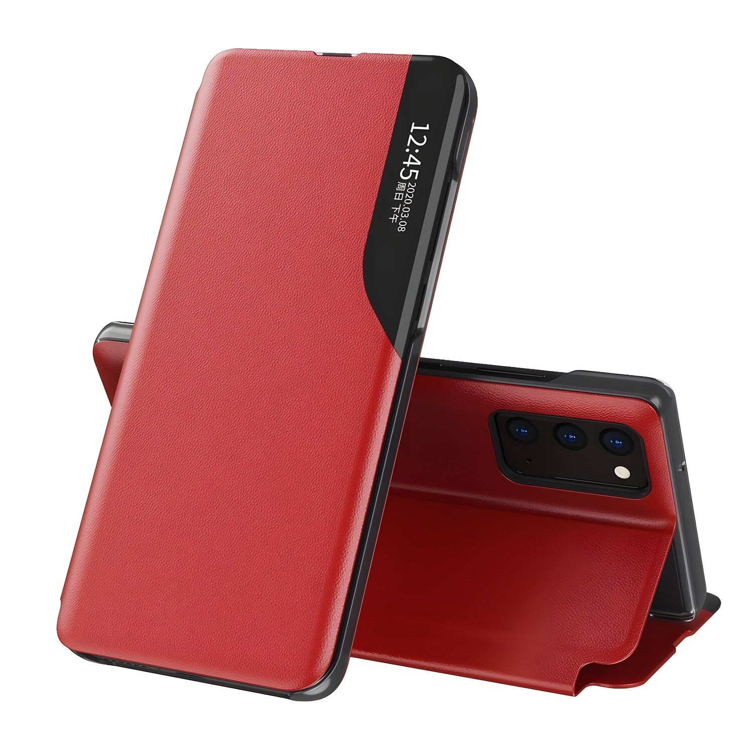 Elegantna knjižna futrola View Case za Samsung Galaxy A53 5G/Galaxy A52 5G/Galaxy A52 4G/Galaxy A52s 5G - Crvena KP15756