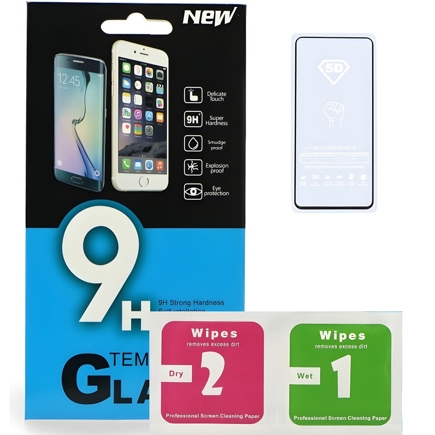 5D zaštitno staklo Fenix za Huawei P Smart 2019/P Smart Plus 2019/P Smart 2020 - Crna KP16299