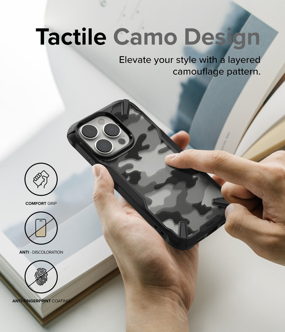 Ringke - Fusion X Design - iPhone 14 Pro Max - maskirno črna