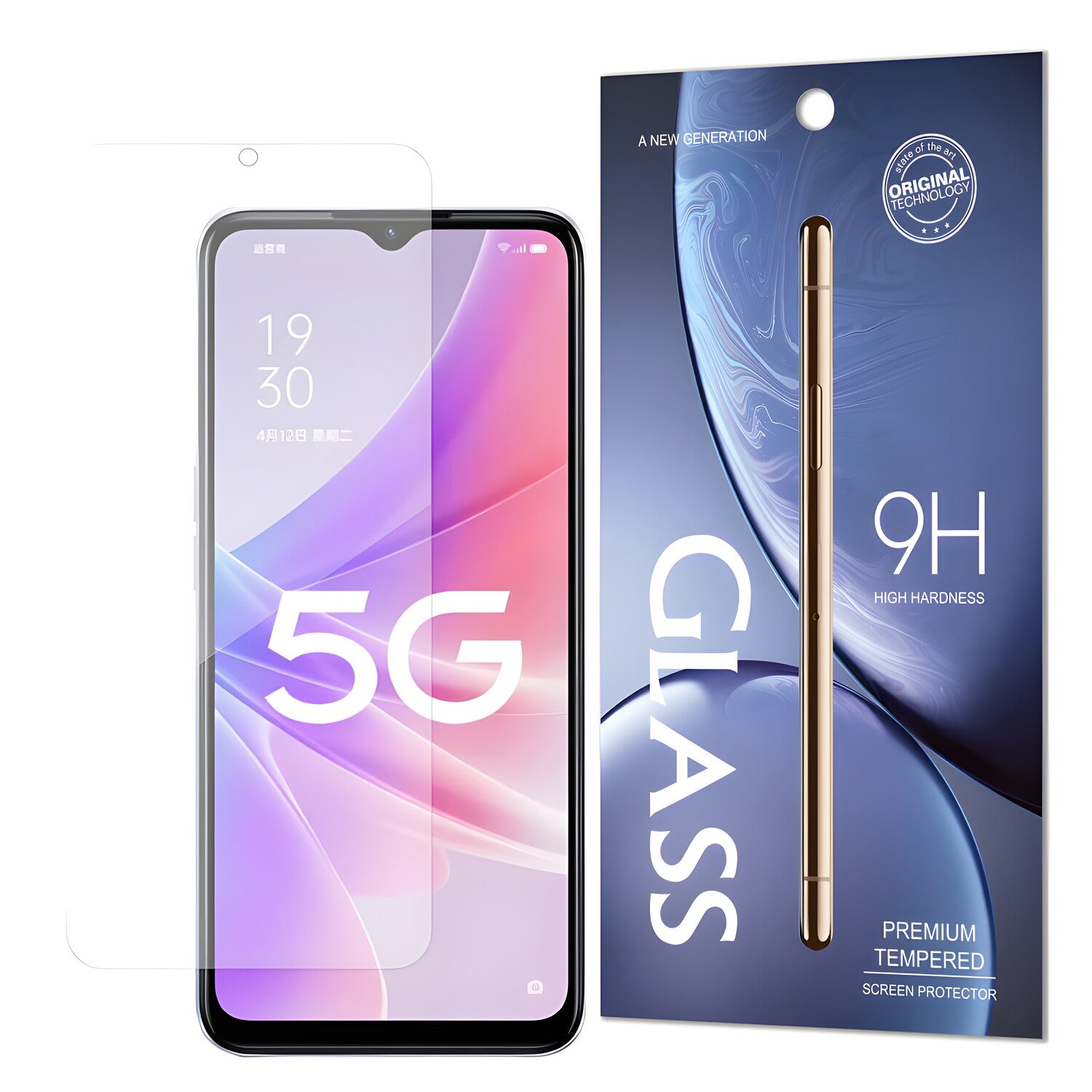 Kaljeno staklo 9H za Realme Narzo 50/Oppo A57/Oppo A57 5G/Oppo A77 5G - Prozirna KP22449