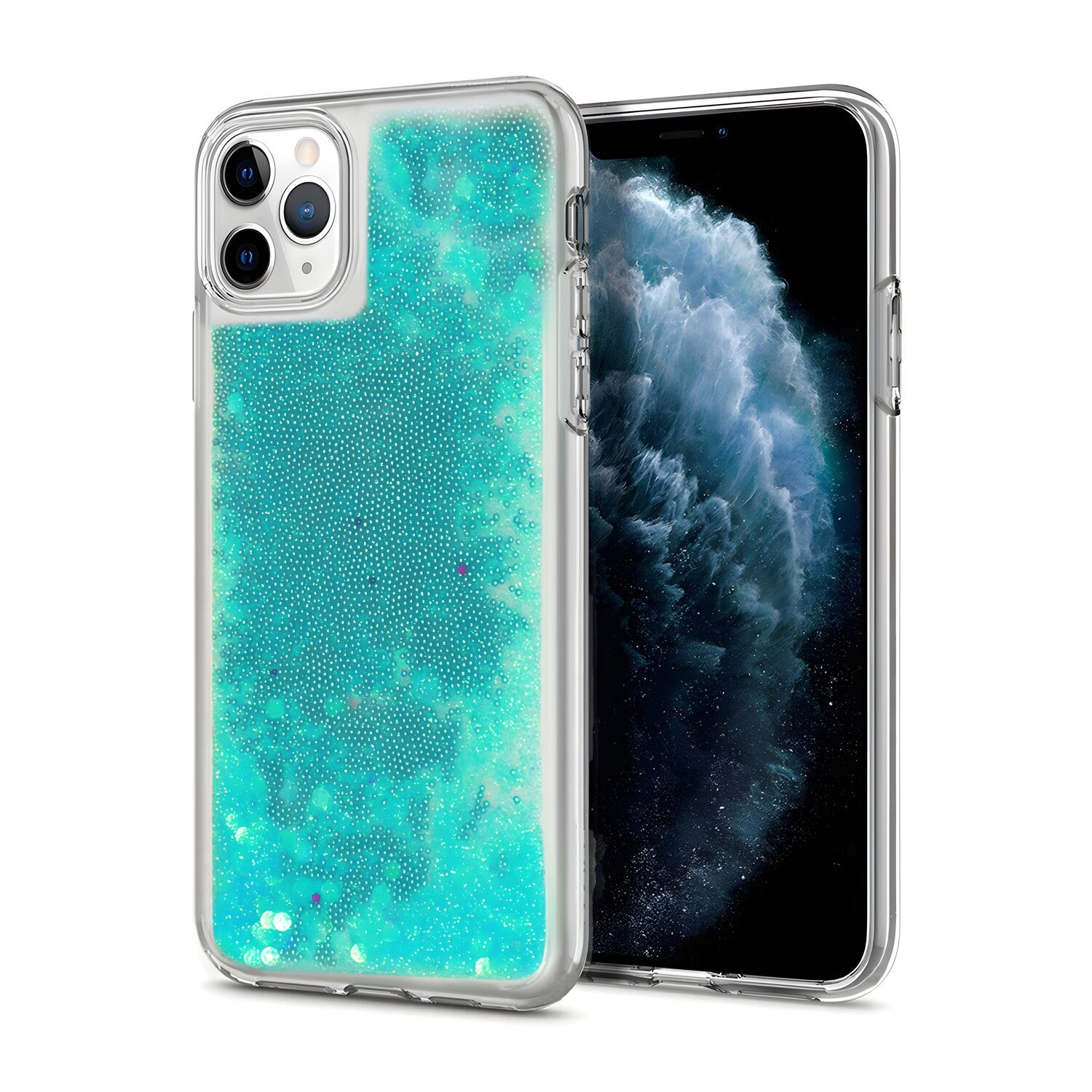 Futrola s tekućim šljokicama za Samsung Galaxy A6 2018 - Plava KP23534