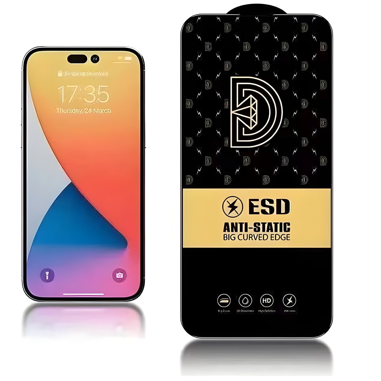 Diamond antistatičko kaljeno staklo za Apple iPhone X/iPhone XS/iPhone 11 Pro - Crna KP24221