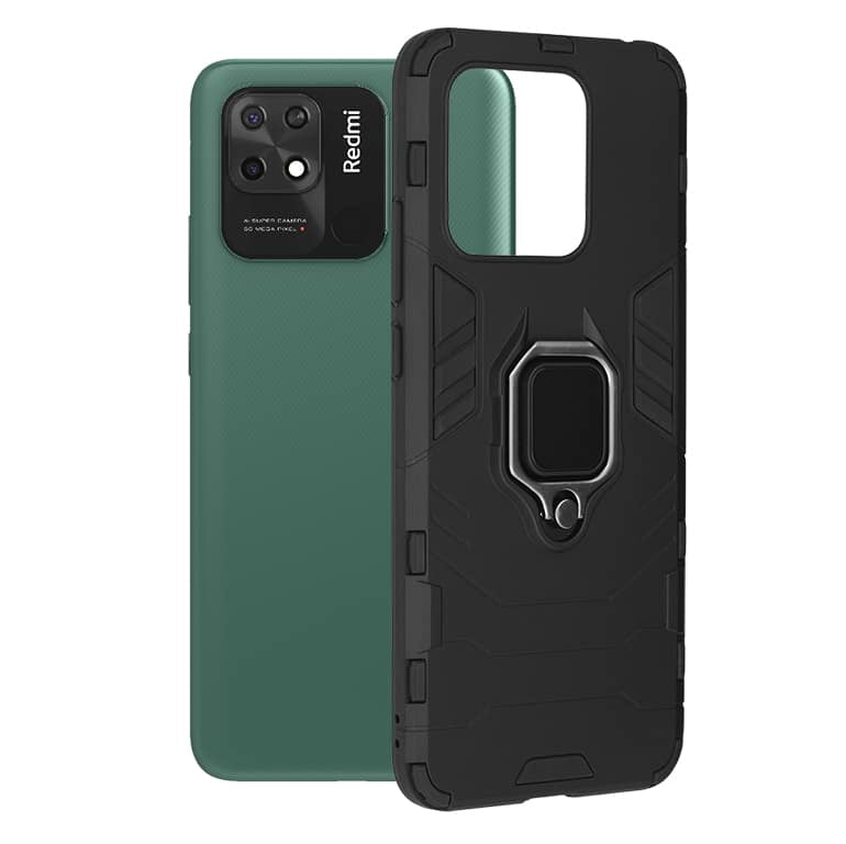 Techsuit - Silicone Shield - Xiaomi Redmi 10C - crna