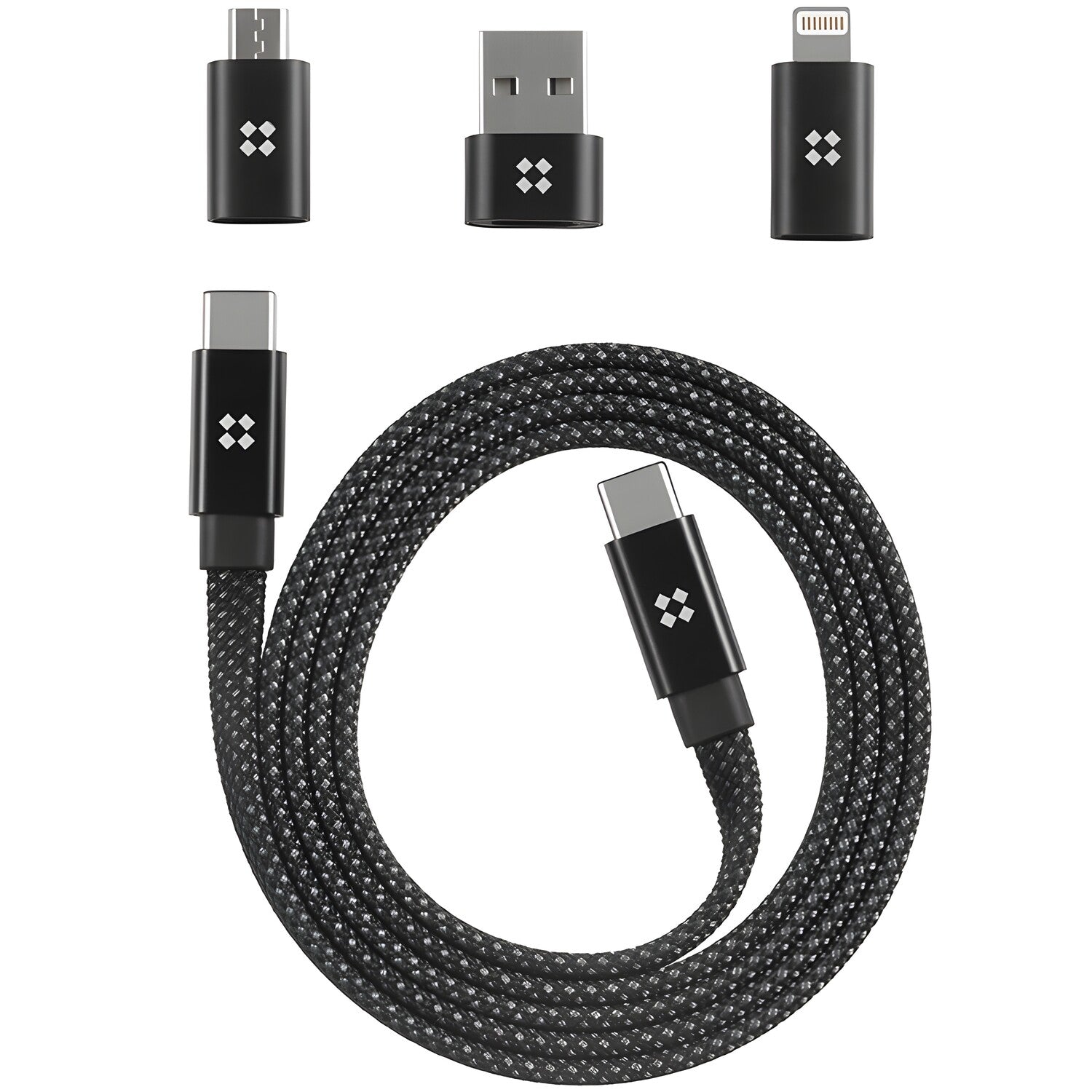 Edizard Magnetički Type - C kabel 240W - 1 m – Crna KP36774