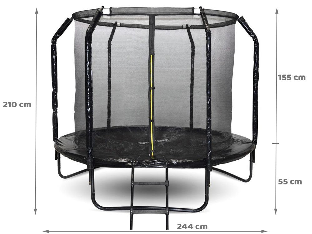 SkyFlyer trampolin crni – 244 cm