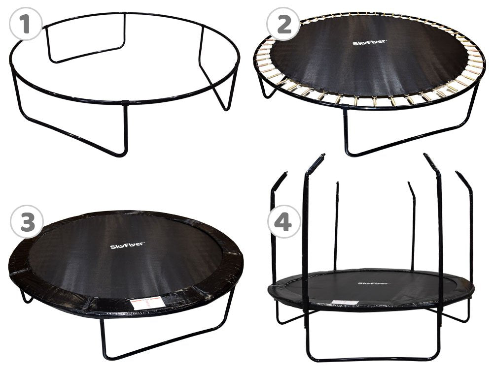 SkyFlyer trampolin crni – 304 cm