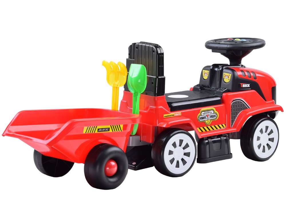 Guralica traktor s prikolicom – crveni