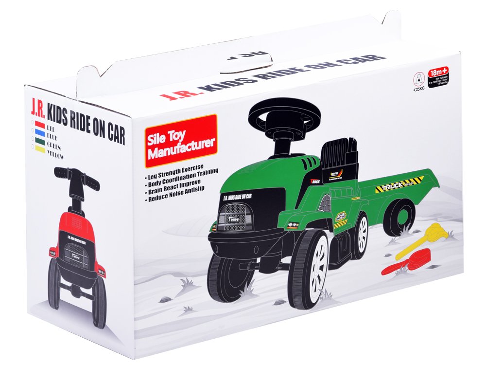 Guralica traktor s prikolicom – crveni