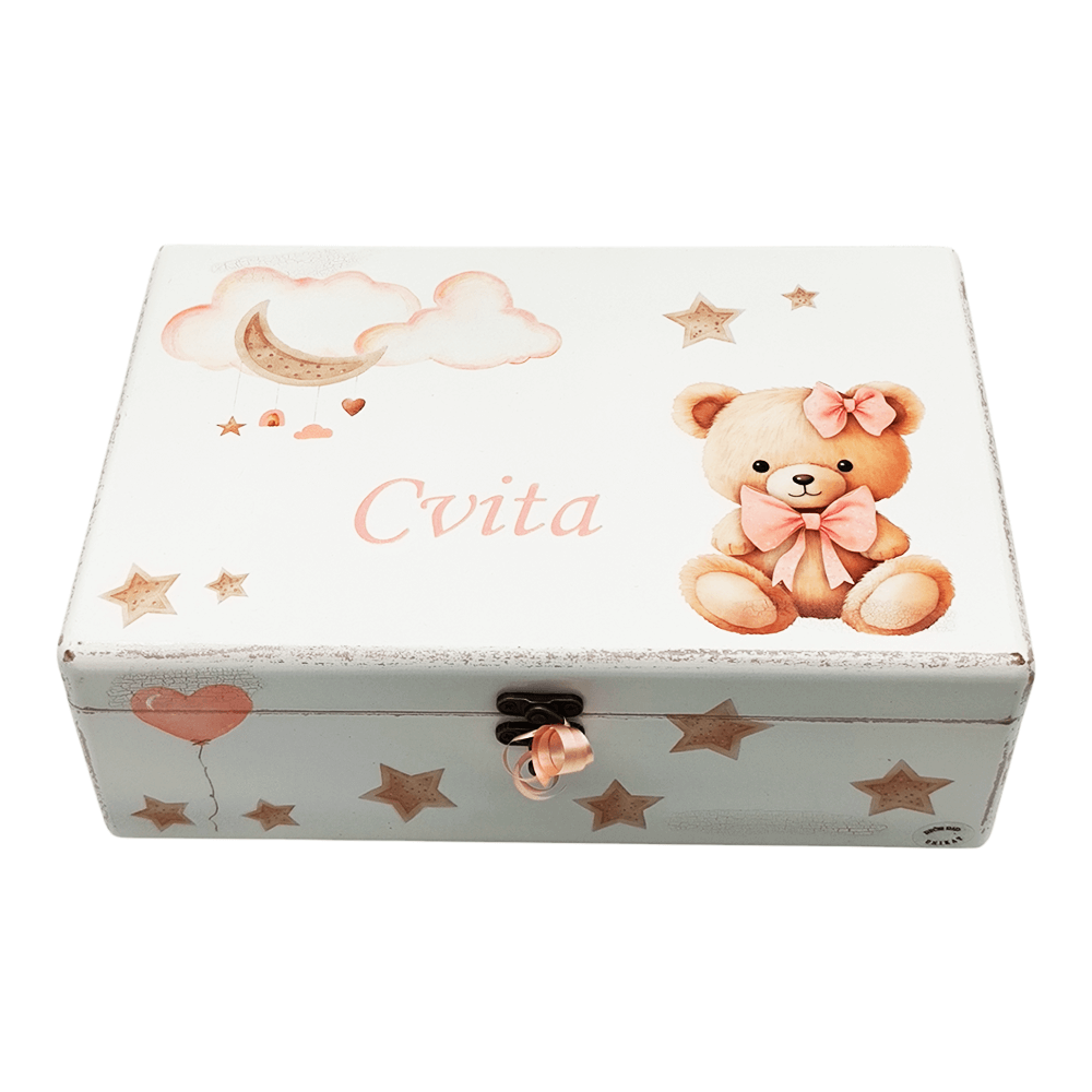 🎁 Personalizirana Kutija uspomena – Savršen poklon za krštenje, rođenje ili rođendan djeteta 🍼  Š154392