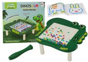 Edukativna magnetna ploča Dinosaur Puzzle - zelena
