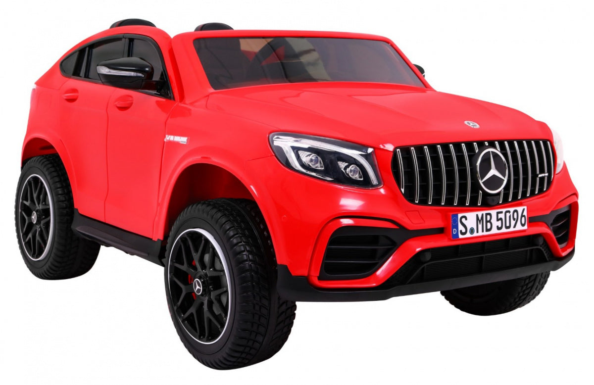 Licencirani auto na akumulator Mercedes GLC 63S - dvosjed - crveni