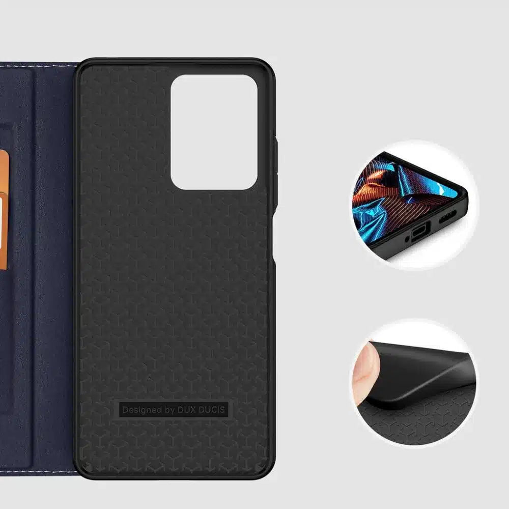 DUX DUCIS Skin X2 – flipové pouzdro pro Redmi Note 12 Pro 5G modrá