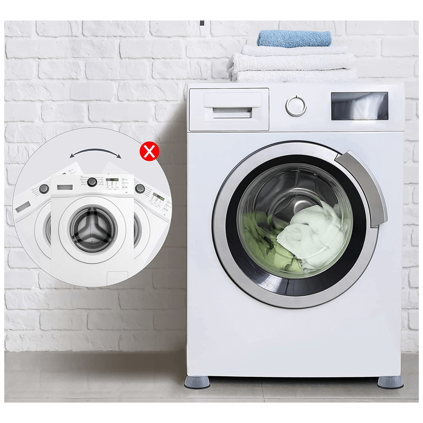 Connect XL Antivibracijske nogice za perilicu rublja, set 4 komada - CXL-AVN4X