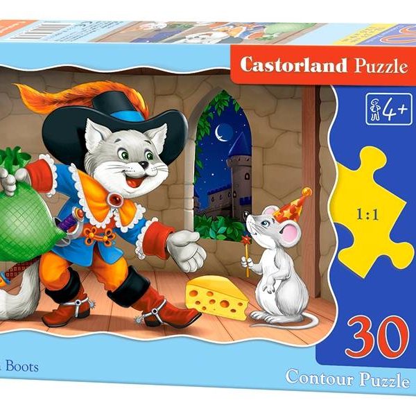 Puzzle Mačak u čizmama (30 elemenata)