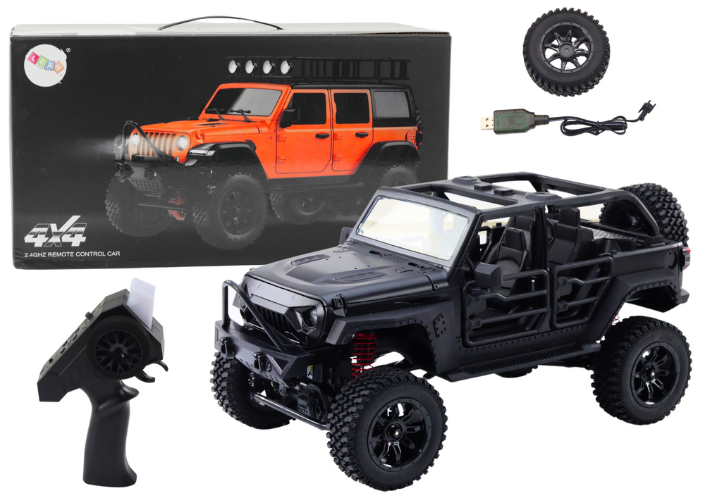 Terensko vozilo na daljinsko upravljanje RC 2.4G 4x4 - crni