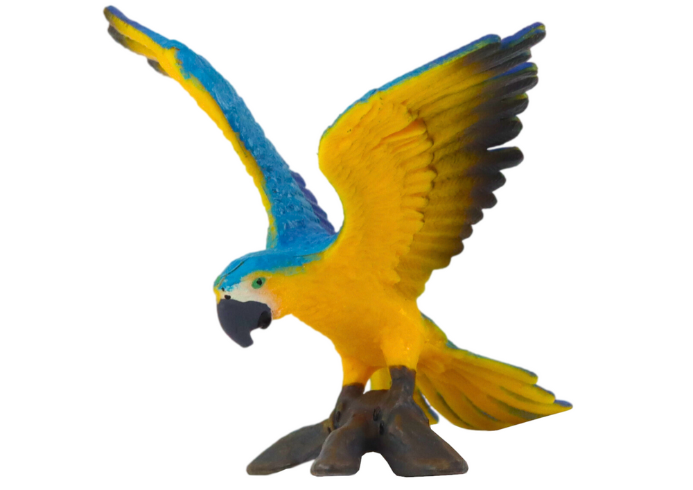 Figurica papige Ararauna Ara 7 cm - plavo/žuta