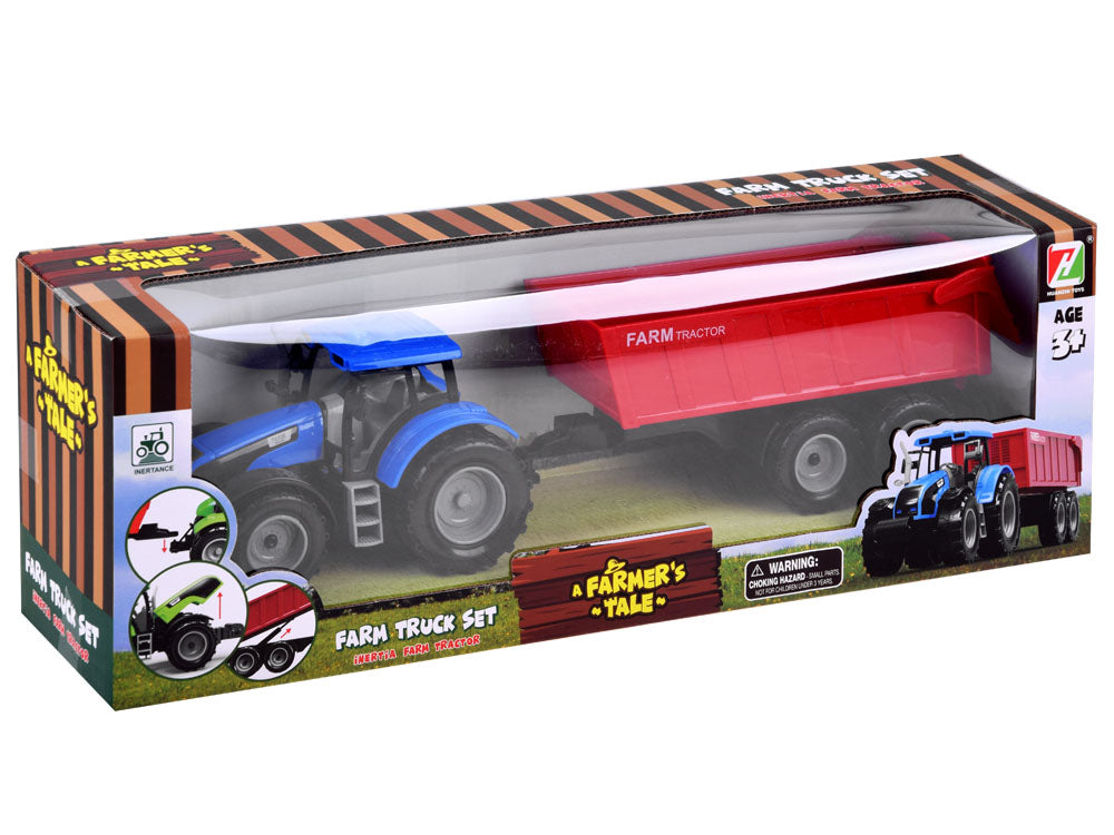 Farmer traktor s prikolicom