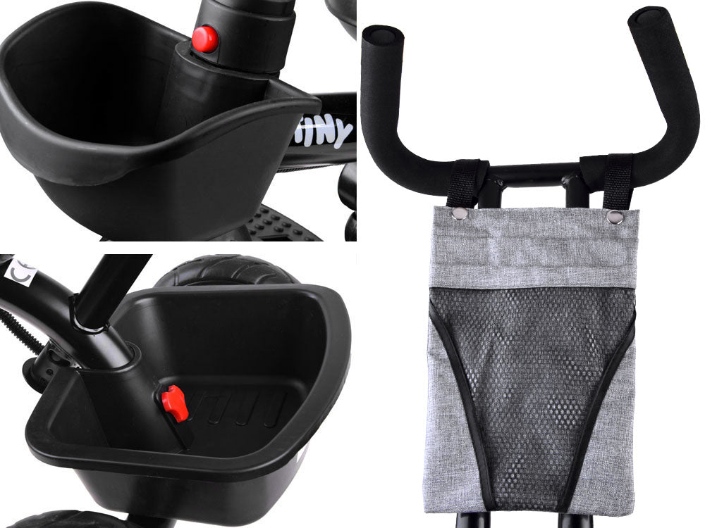 Tricikl Tiny Bike 3u1 – Grey