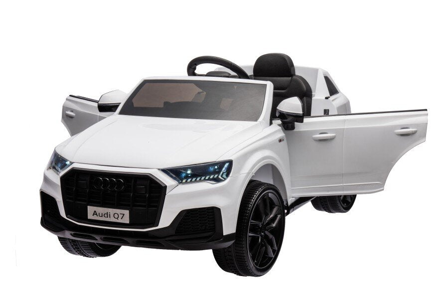 Licencirani auto na akumulator Audi Q7 - bijeli/lakirani