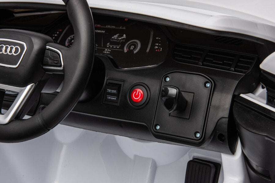 Licencirani auto na akumulator Audi Q7 - bijeli/lakirani