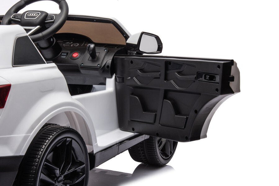 Licencirani auto na akumulator Audi Q7 - bijeli/lakirani