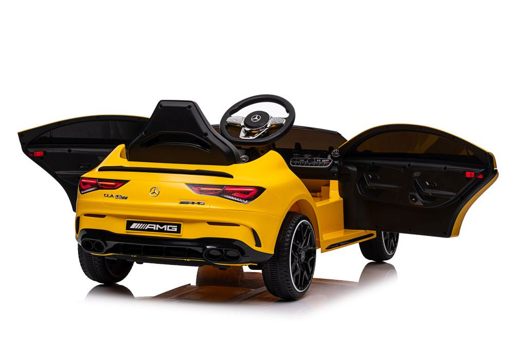 Licencirani auto na akumulator Mercedes CLA 45s AMG 4x4 - žuti