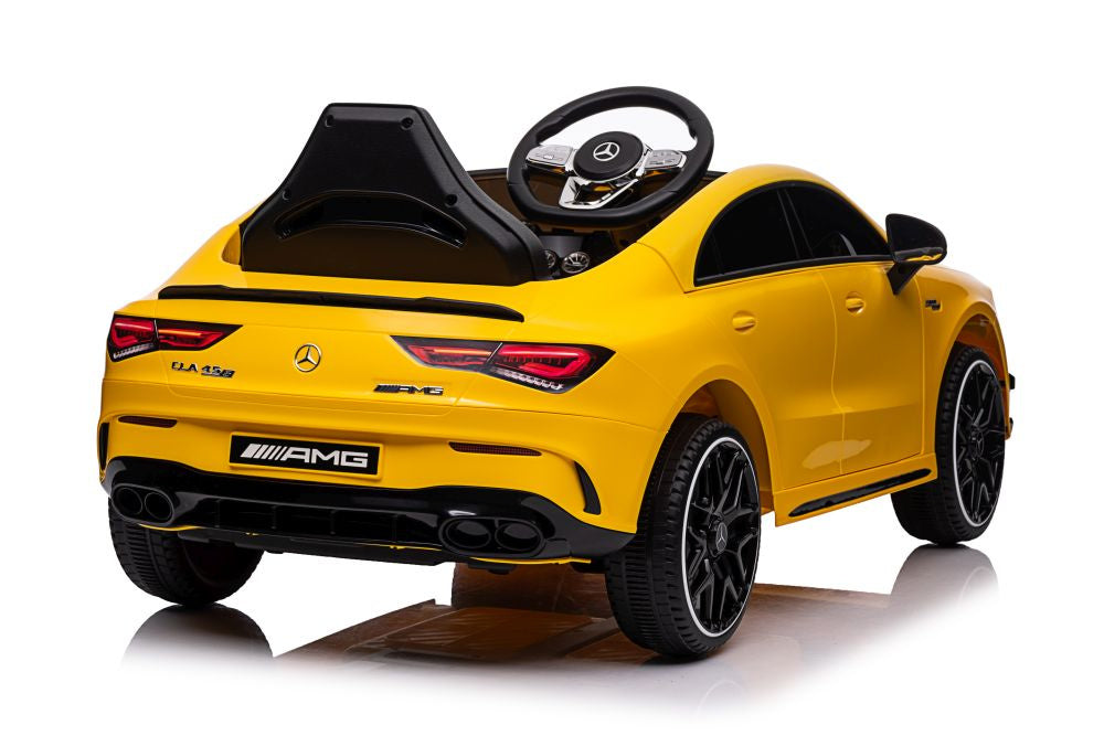 Licencirani auto na akumulator Mercedes CLA 45s AMG 4x4 - žuti