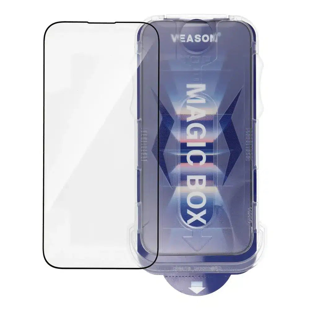 Kaljeno staklo 6D Pro Veason Easy-Install Glass – za iPhone X / iPhone XS crno