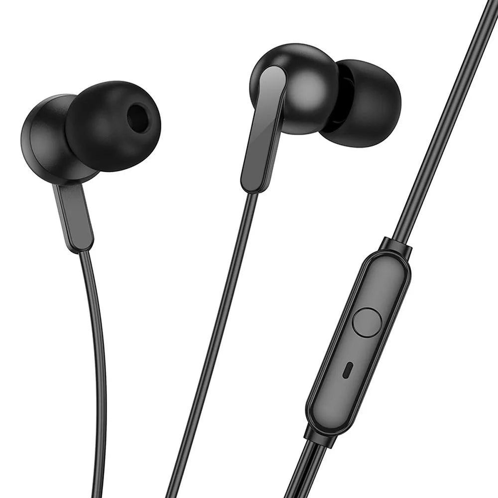 Drátová sluchátka do uší Jack 3,5 mm Hoco M124 černá
