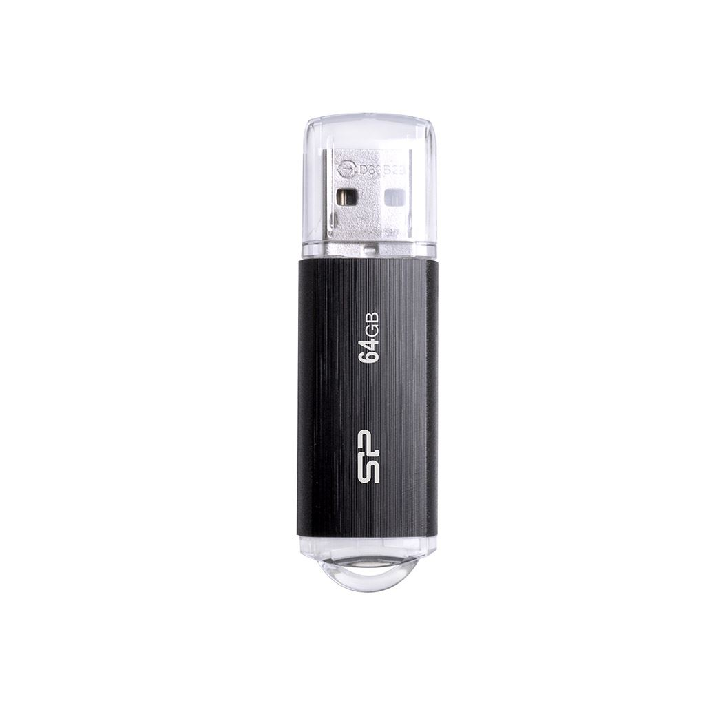 Silicon Power Ultima U02 USB izbrisivi memorijski pogon 64 GB USB Tip-A 2.0 Crno