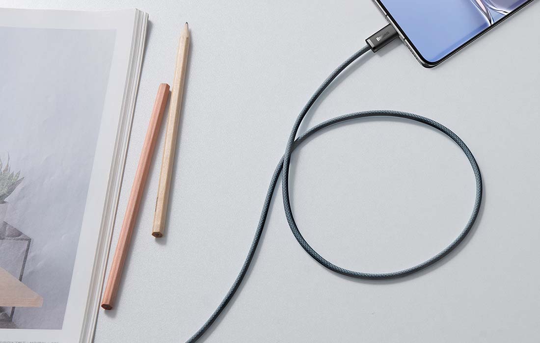 Kabel USB-C na USB-C Baseus Dynamic Series, 100W, 1m (siv)