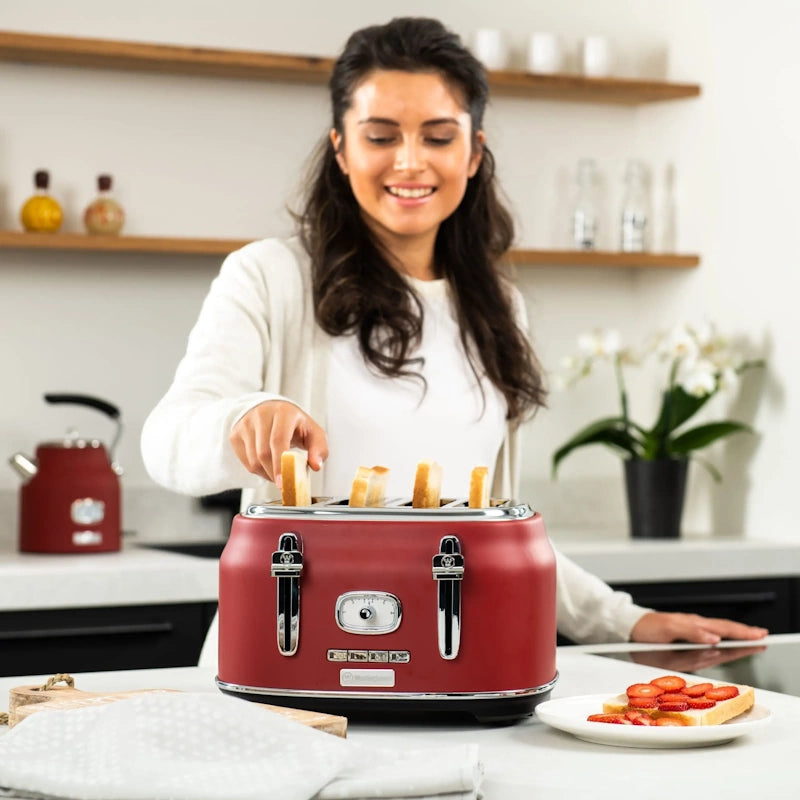 Westinghouse Retro Red 4 Slice opekač kruha