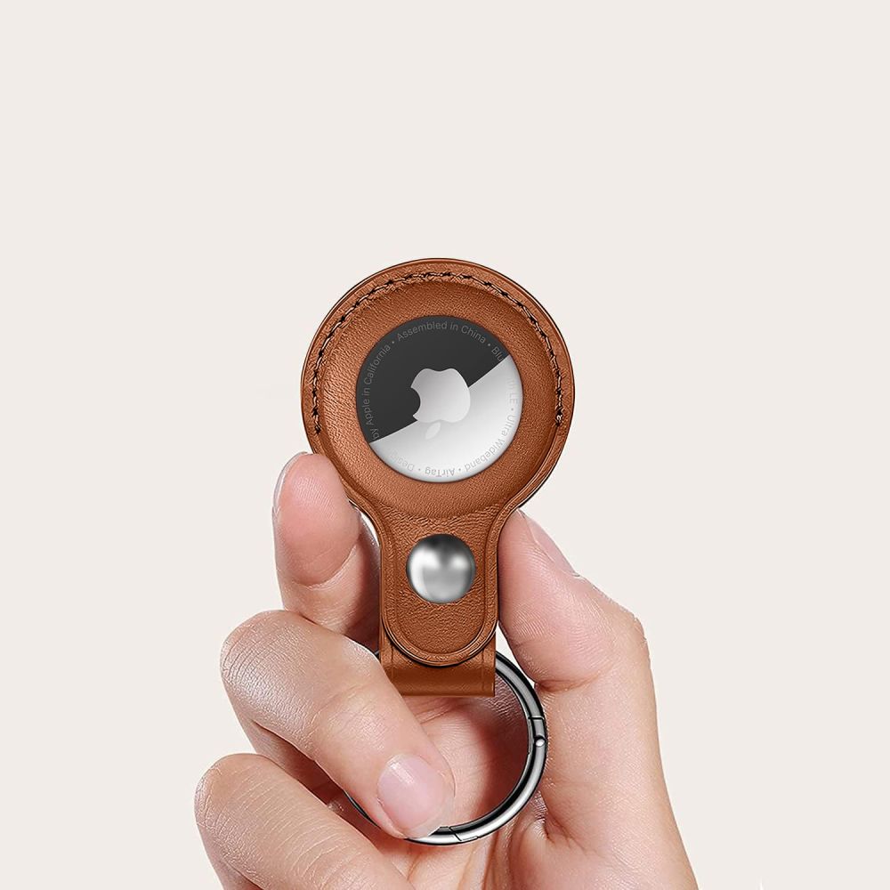 TECH-PROTECT NATURALFIT OVITEK ZA KLJUČEKE APPLE AIRTAG 1 / 2 - rjav