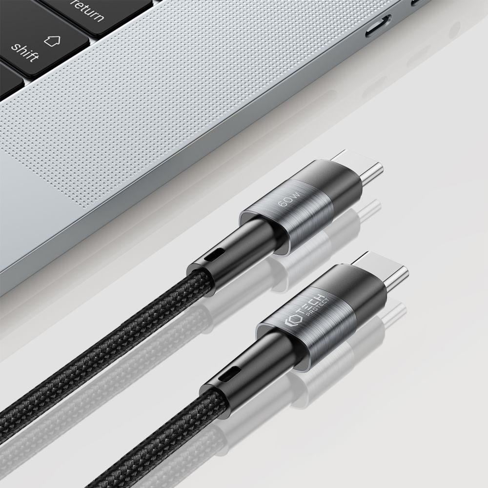 TECH-PROTECT ULTRABOOST TYPE-C- TYPE-C KABEL PD60W/3A 200CM SIV
