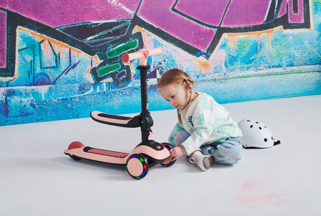 Kinderkraft romobil HALLEY STONE, rose pink