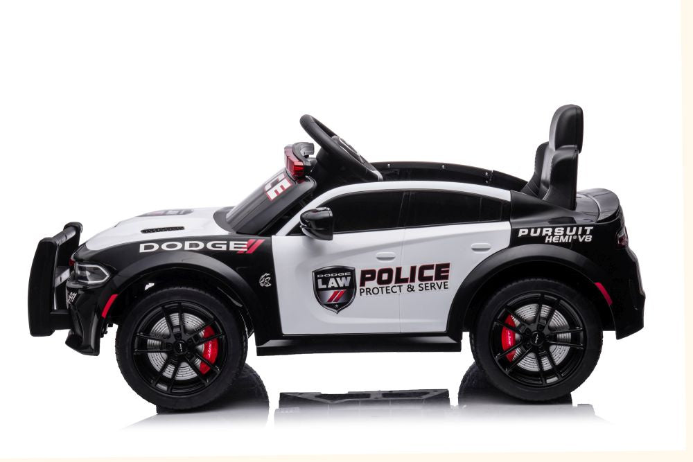Licencirani policijski auto na akumulator Dodge Charger - crno/bijeli