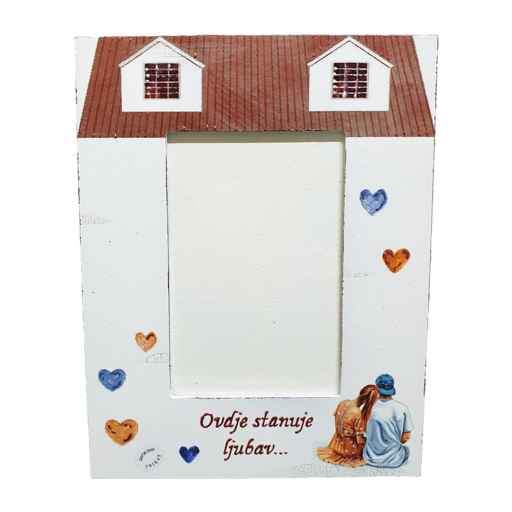 Ovdje stanuje ljubav!  Okvir za fotografije  Š15178
