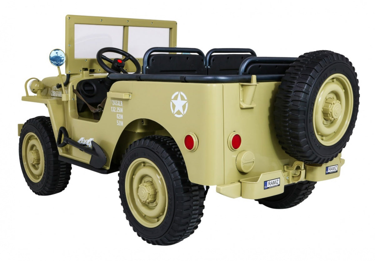 Retro Military Vehicle 4x4 Sand