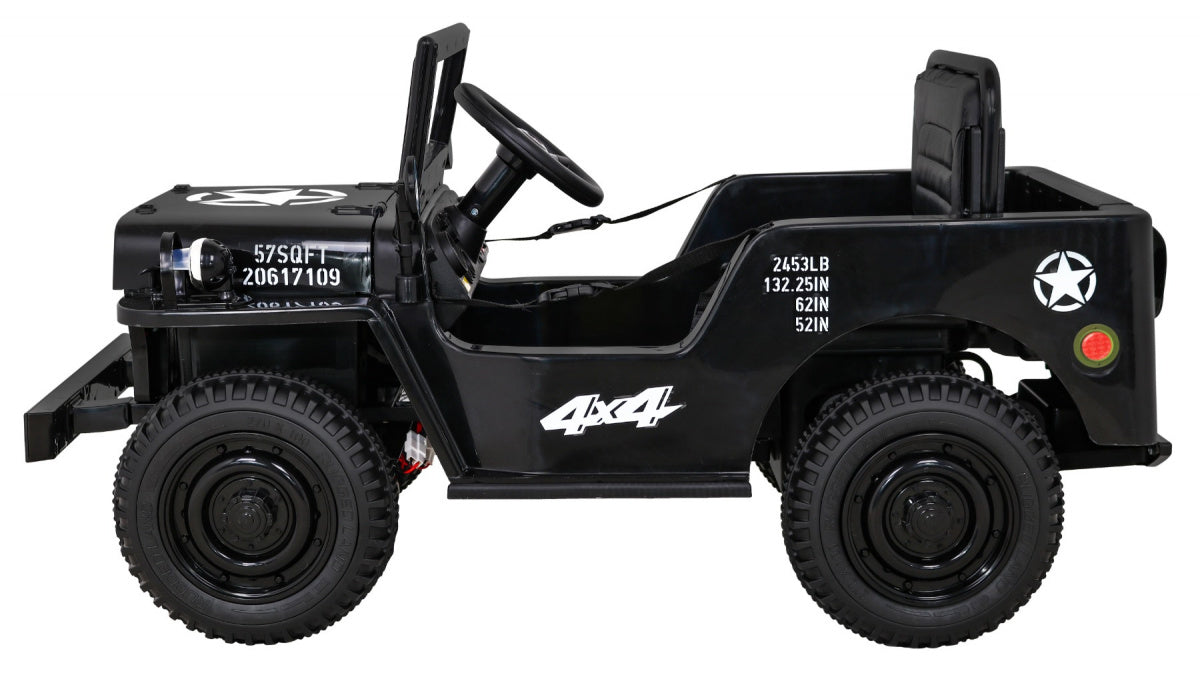 Auto na akumulator Retro Military 4x4 - crni