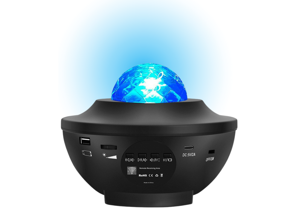 Star Projector LED Lamp Bluetooth Speaker Remote