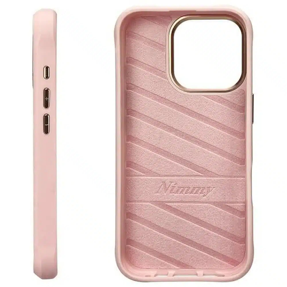 Pouzdro NIMMY COOL & CUTE 2.0 s motivem kočky pro iPhone 16 Pro Max, růžové