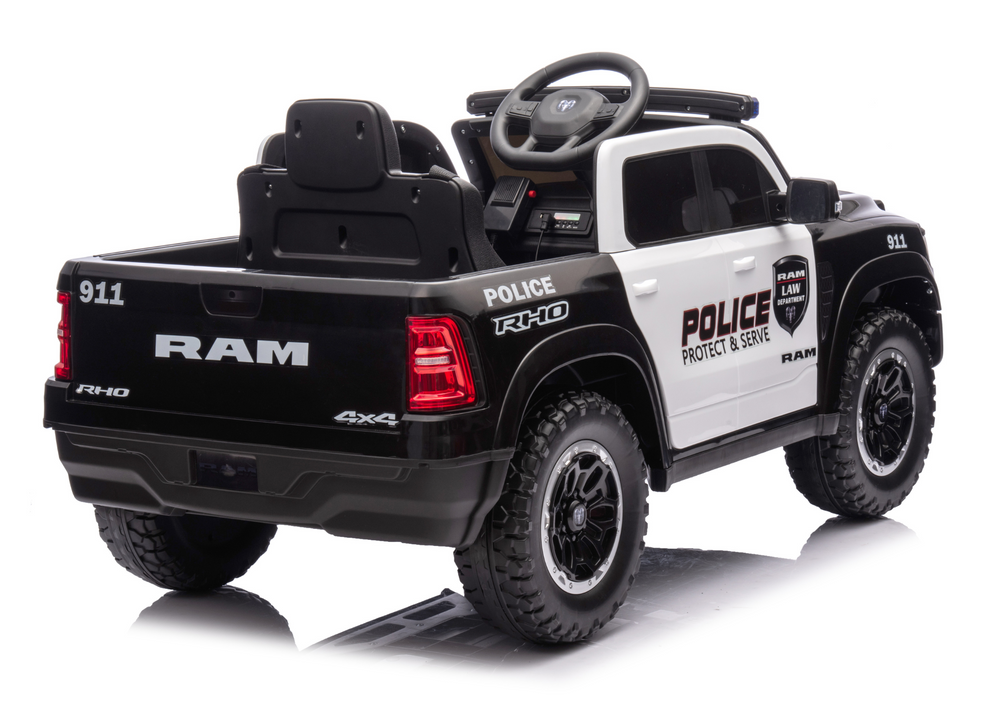 Licencirani policijski auto na akumulator ZB618P Dodge Ram – crni