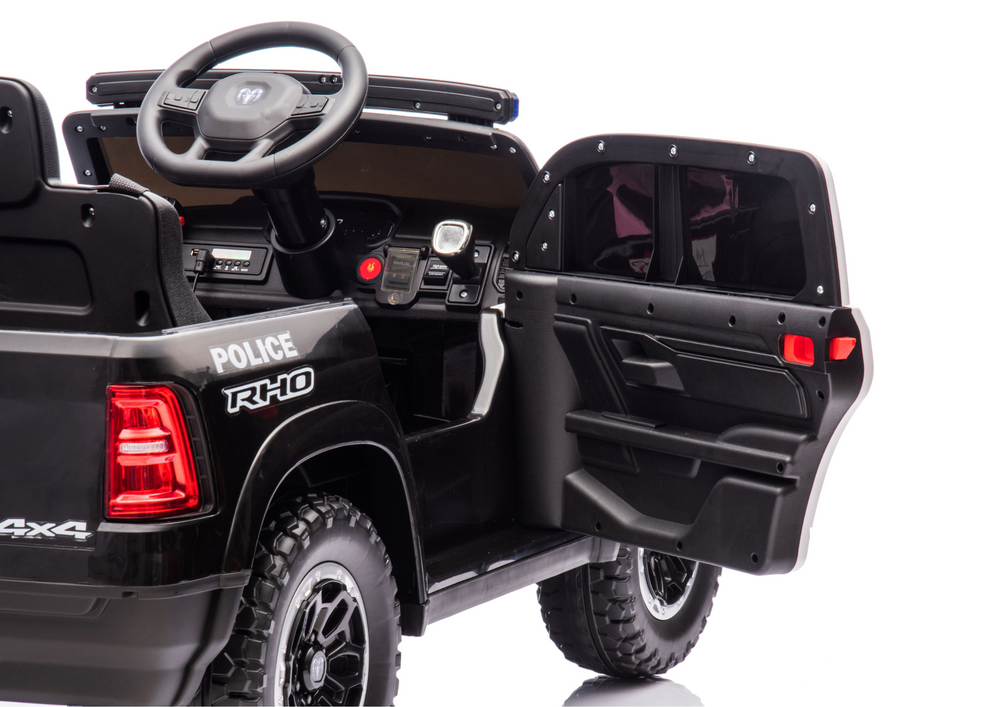 Licencirani policijski auto na akumulator ZB618P Dodge Ram – crni