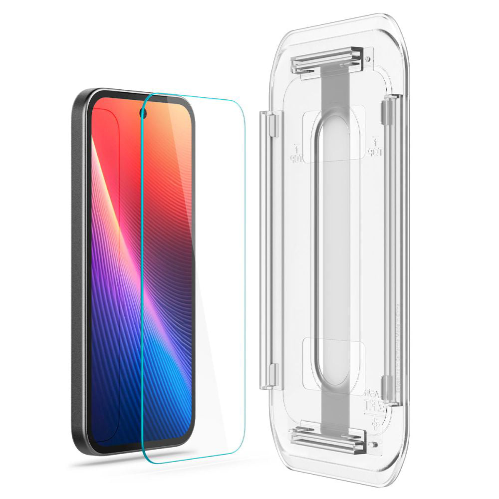Spigen - Glas.tR EZ-FIT AGL08938 (pakiranje od 2 kom) za Google Pixel 9a - Prozirno